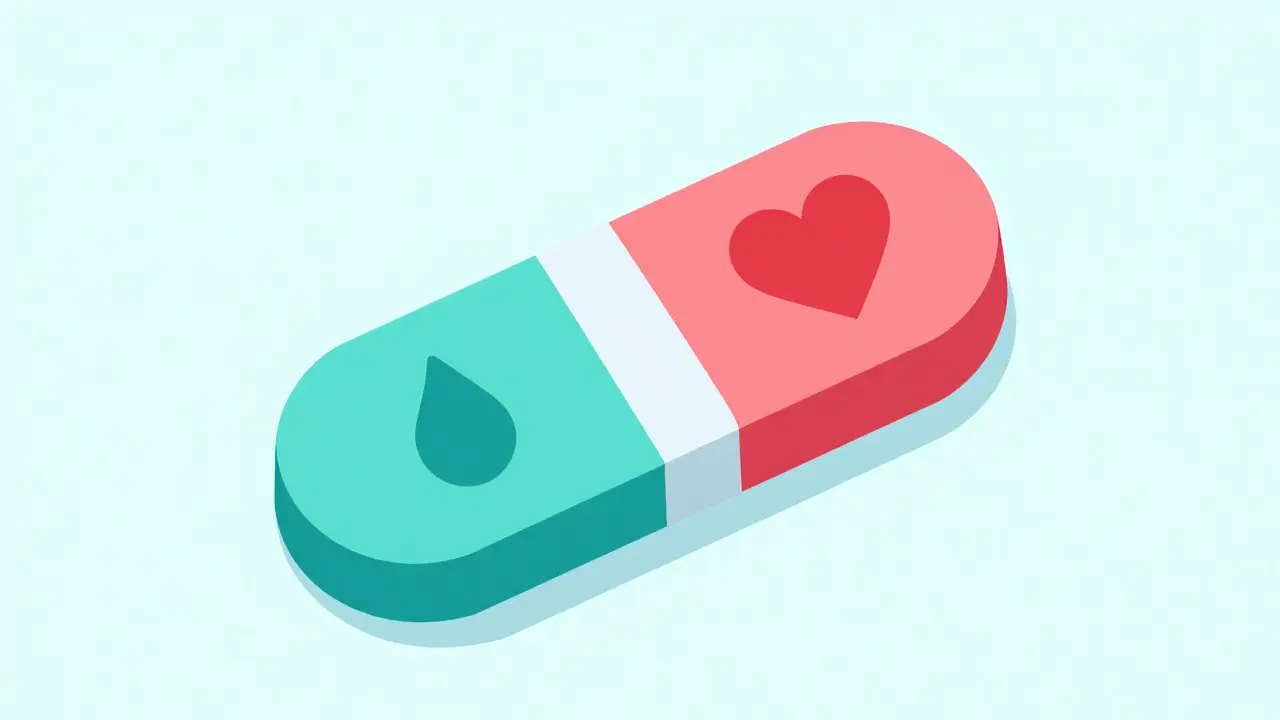 Single pill with integrated health condition symbols